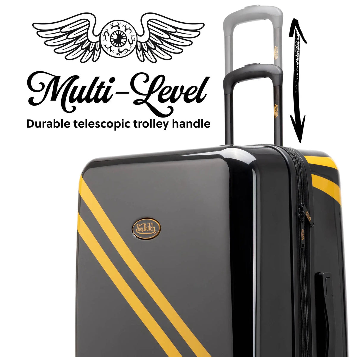 Kustom Kulture 3-Piece Expandable Hardside Spinner Luggage Set - Get it from Bo