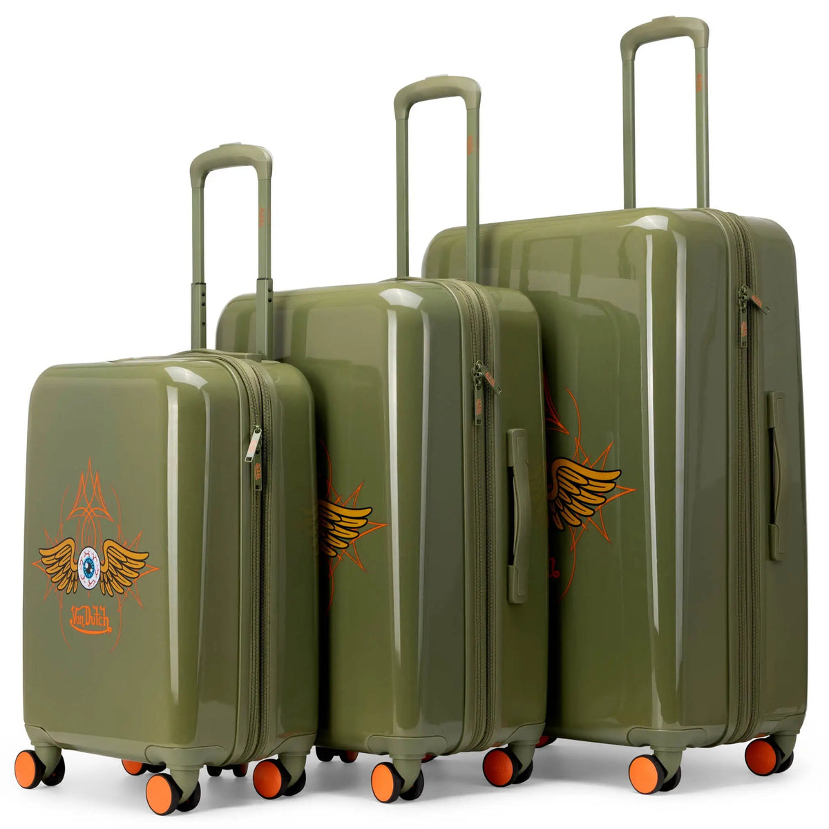 Kustom Kulture 3-Piece Expandable Hardside Spinner Luggage Set - Get it from Bo