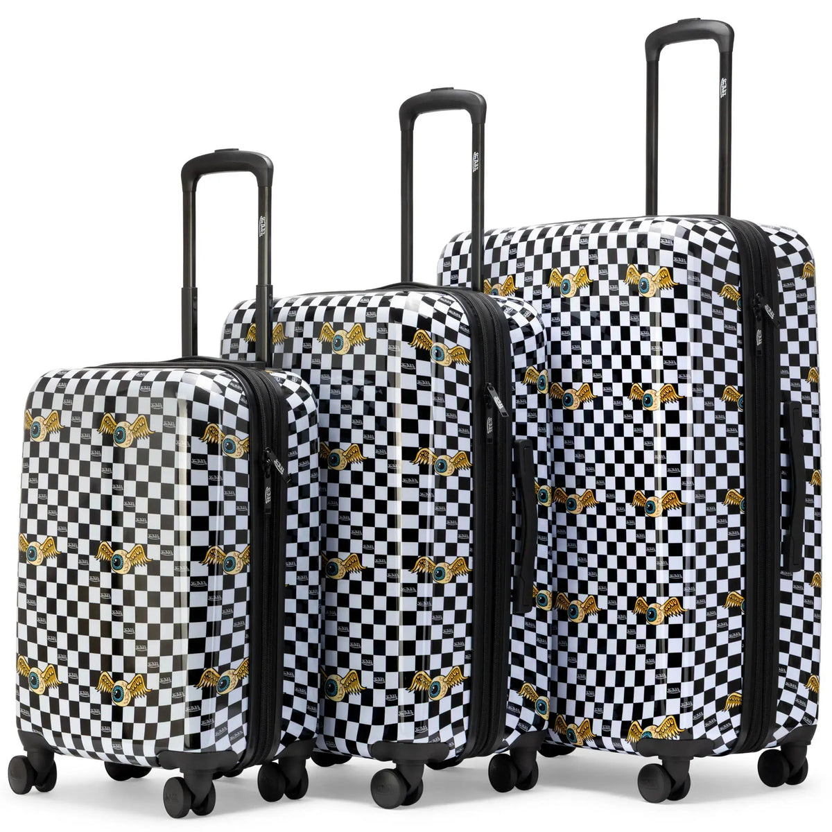 Kustom Kulture 3-Piece Expandable Hardside Spinner Luggage Set - Get it from Bo