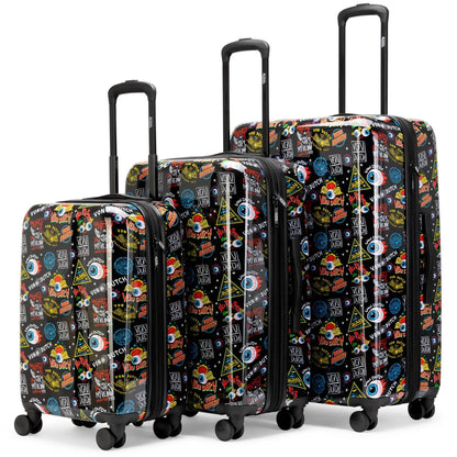 Kustom Kulture 3-Piece Expandable Hardside Spinner Luggage Set - Get it from Bo