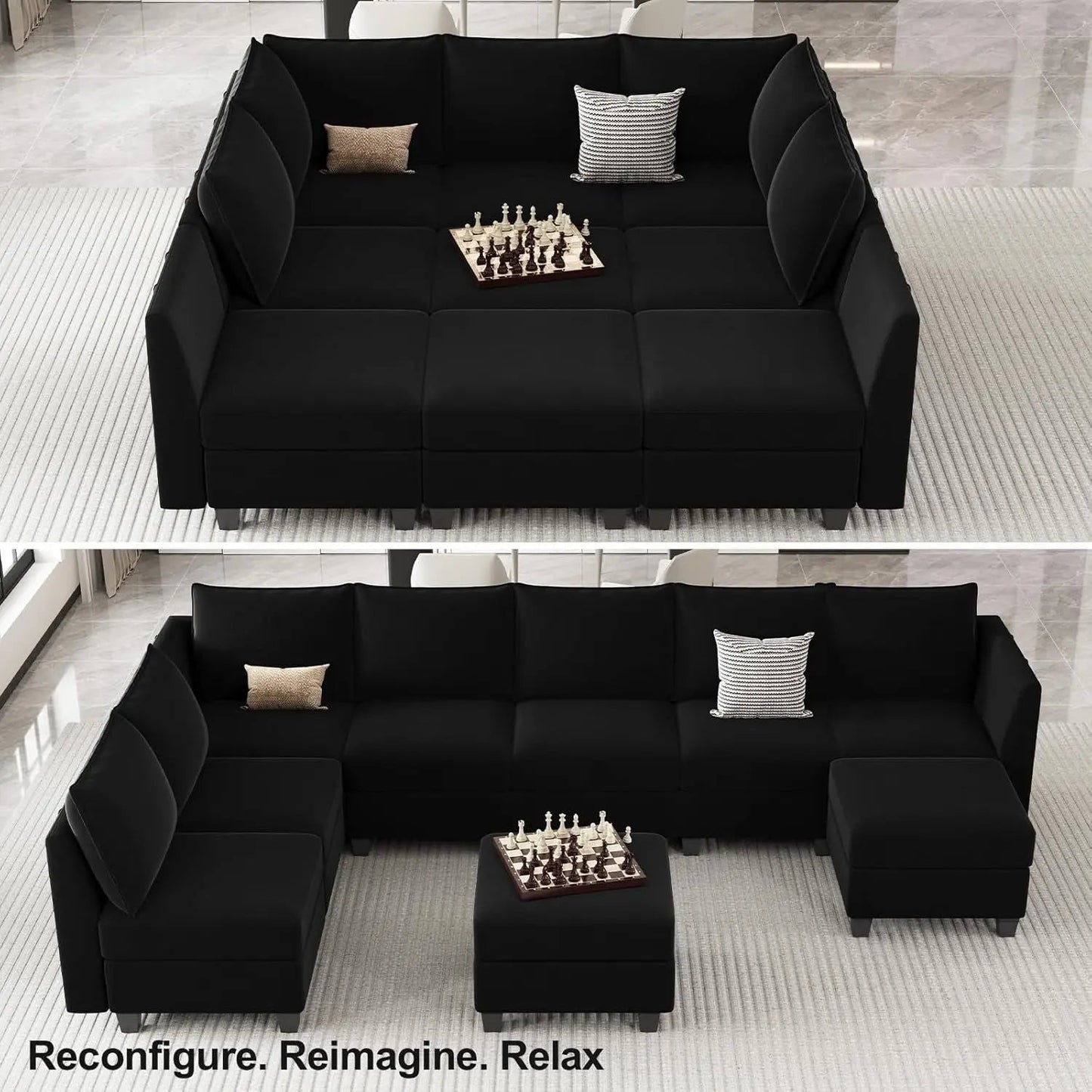 Large Modular Sectional Sofa Bed with Storage Comfort - Get it from Bo