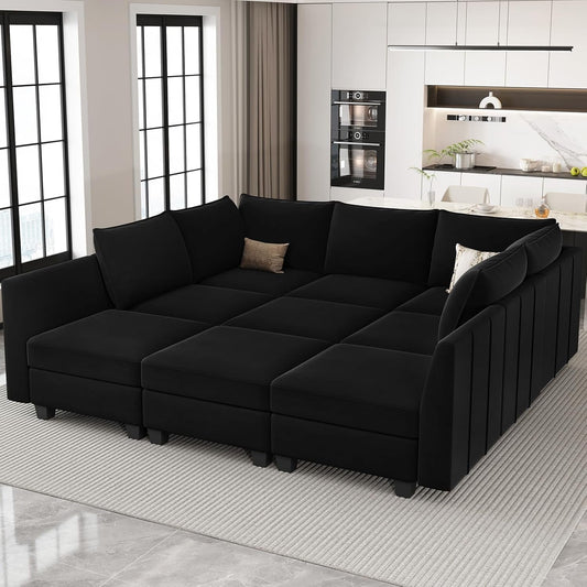 Large Modular Sectional Sofa Bed with Storage Comfort ShipItFurniture
