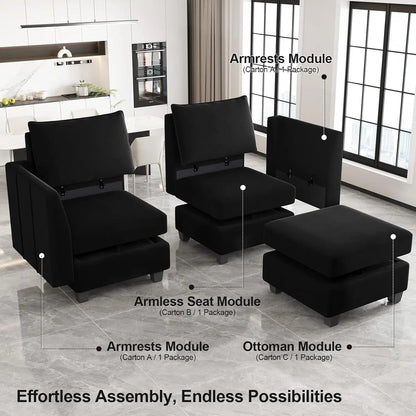 Large Modular Sectional Sofa Bed with Storage Comfort - Get it from Bo