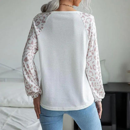 Leopard Print Sleeve Sweater - Get it from Bo