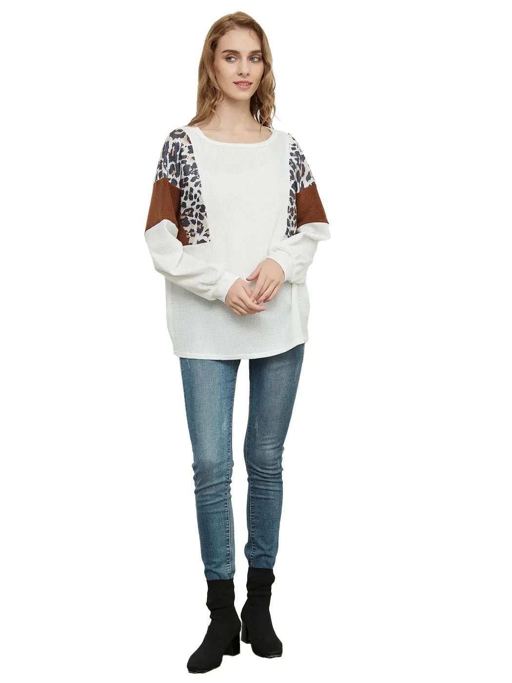 Leopard Pullover Knit Sweater - Get it from Bo