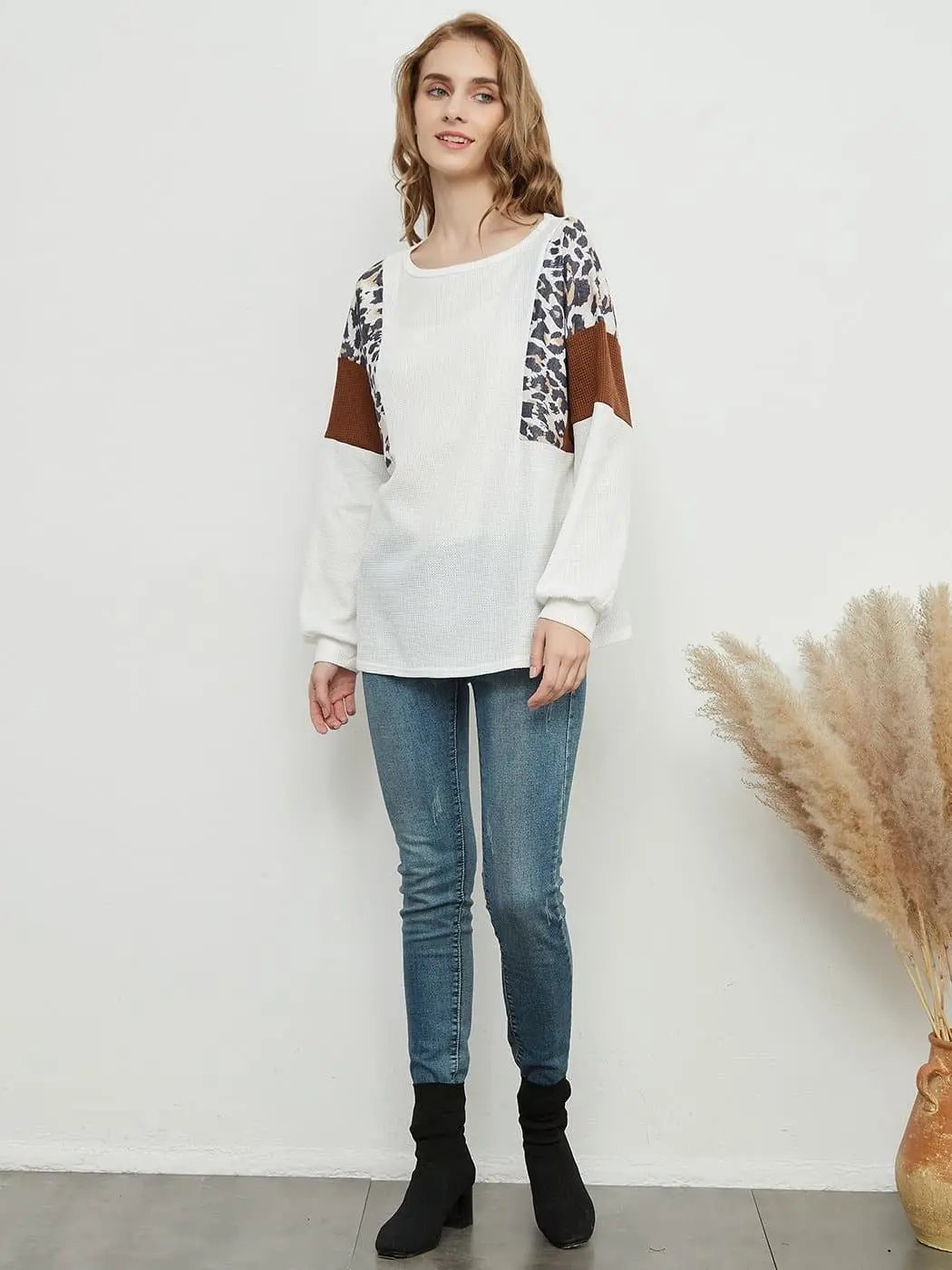 Leopard Pullover Knit Sweater - Get it from Bo