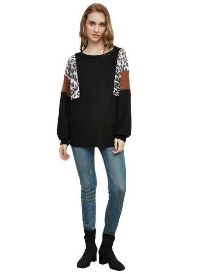 Leopard Pullover Knit Sweater - Get it from Bo