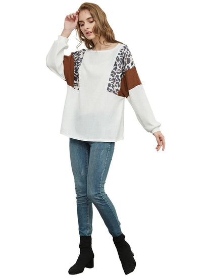 Leopard Pullover Knit Sweater - Get it from Bo