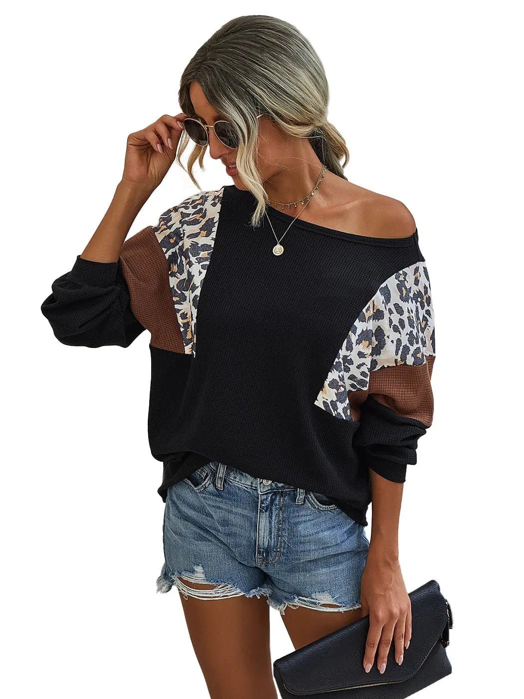 Leopard Pullover Knit Sweater - Get it from Bo