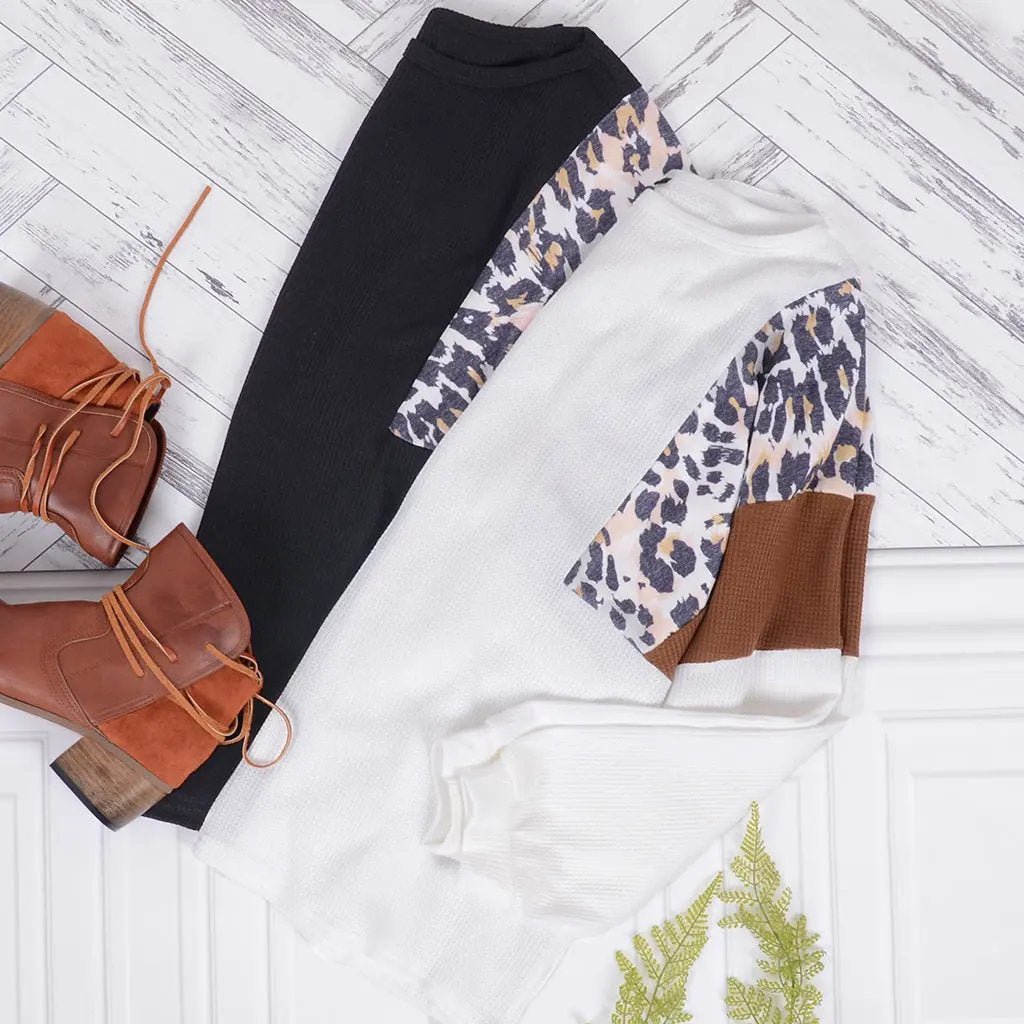 Leopard Pullover Knit Sweater - Get it from Bo