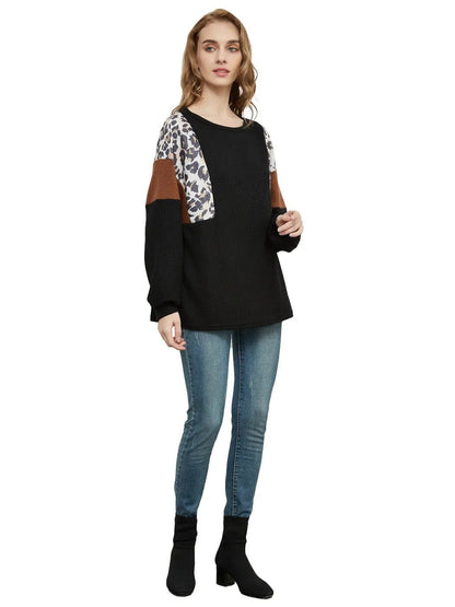 Leopard Pullover Knit Sweater - Get it from Bo