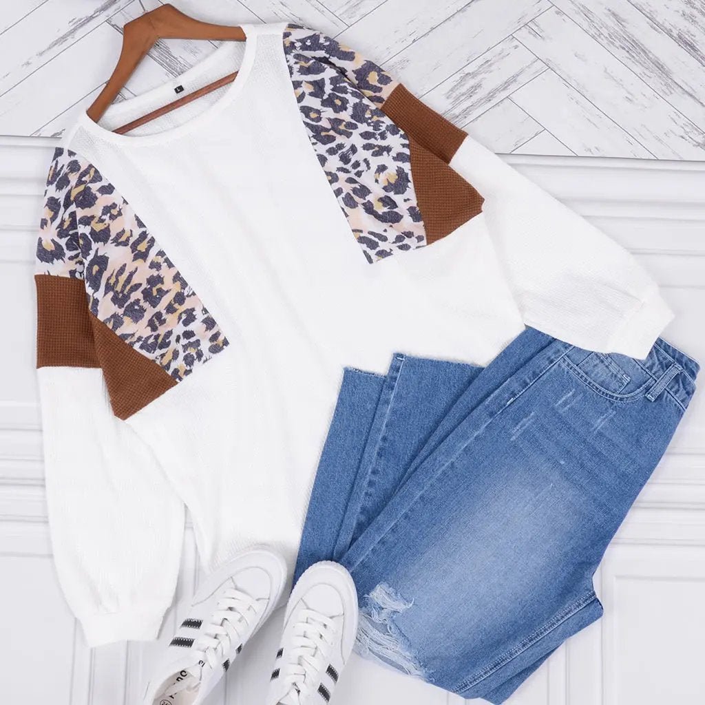 Leopard Pullover Knit Sweater - Get it from Bo