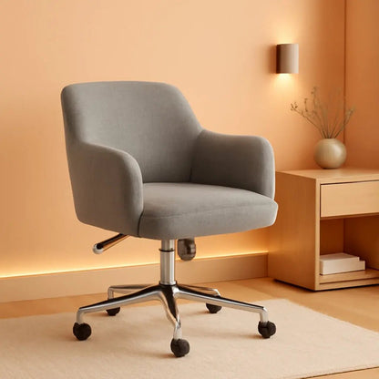 Light Gray Office Chair With 360 Swivel For Modern Home Office - Get it from Bo