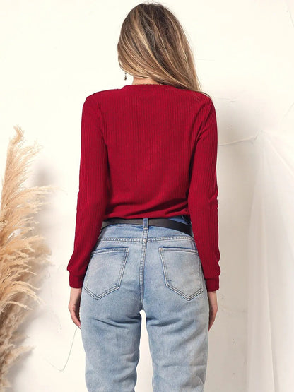 Light V-Neck Button Pullover - Get it from Bo