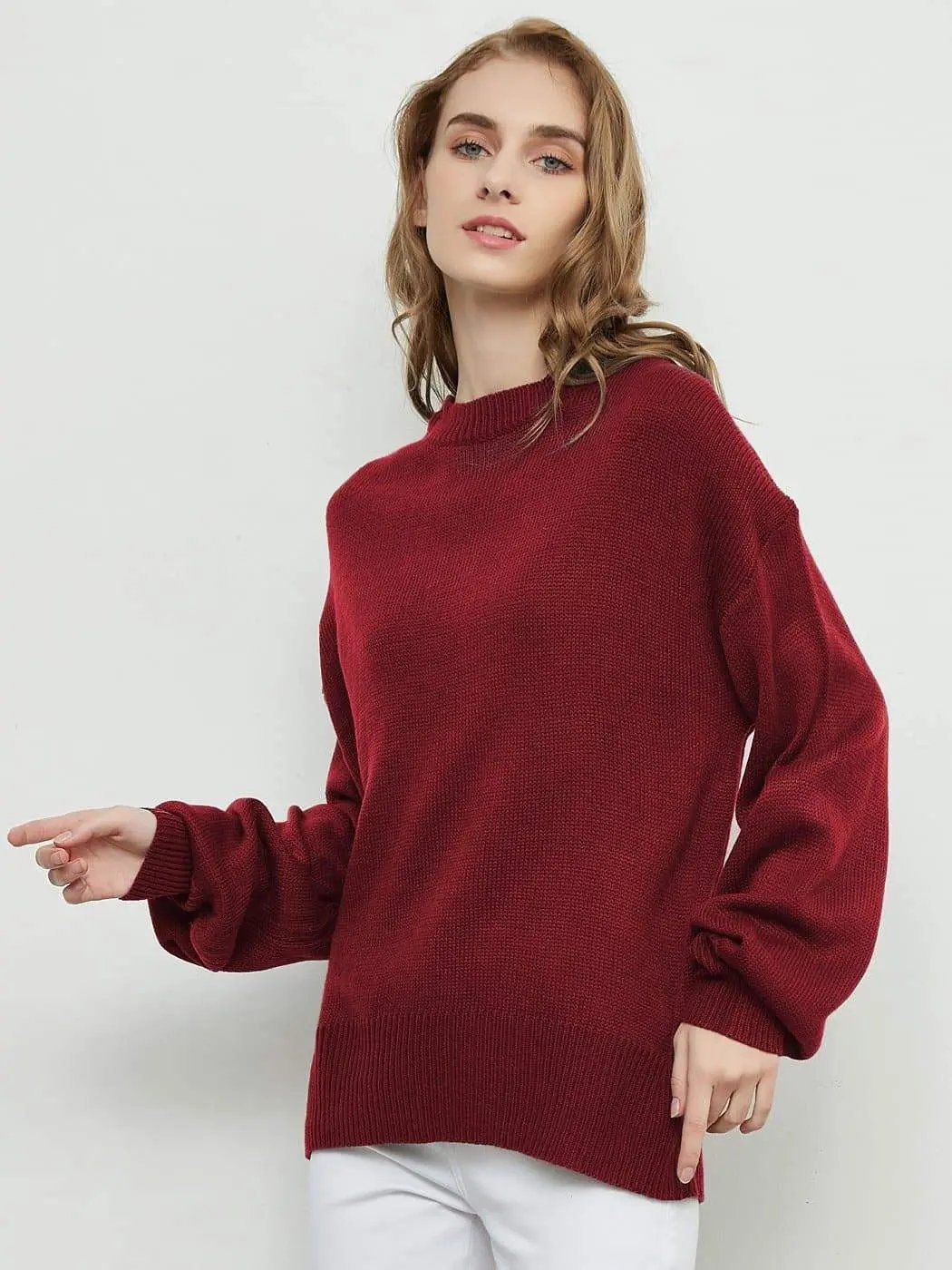 Love Tie Puffed Sleeve Sweater - Get it from Bo