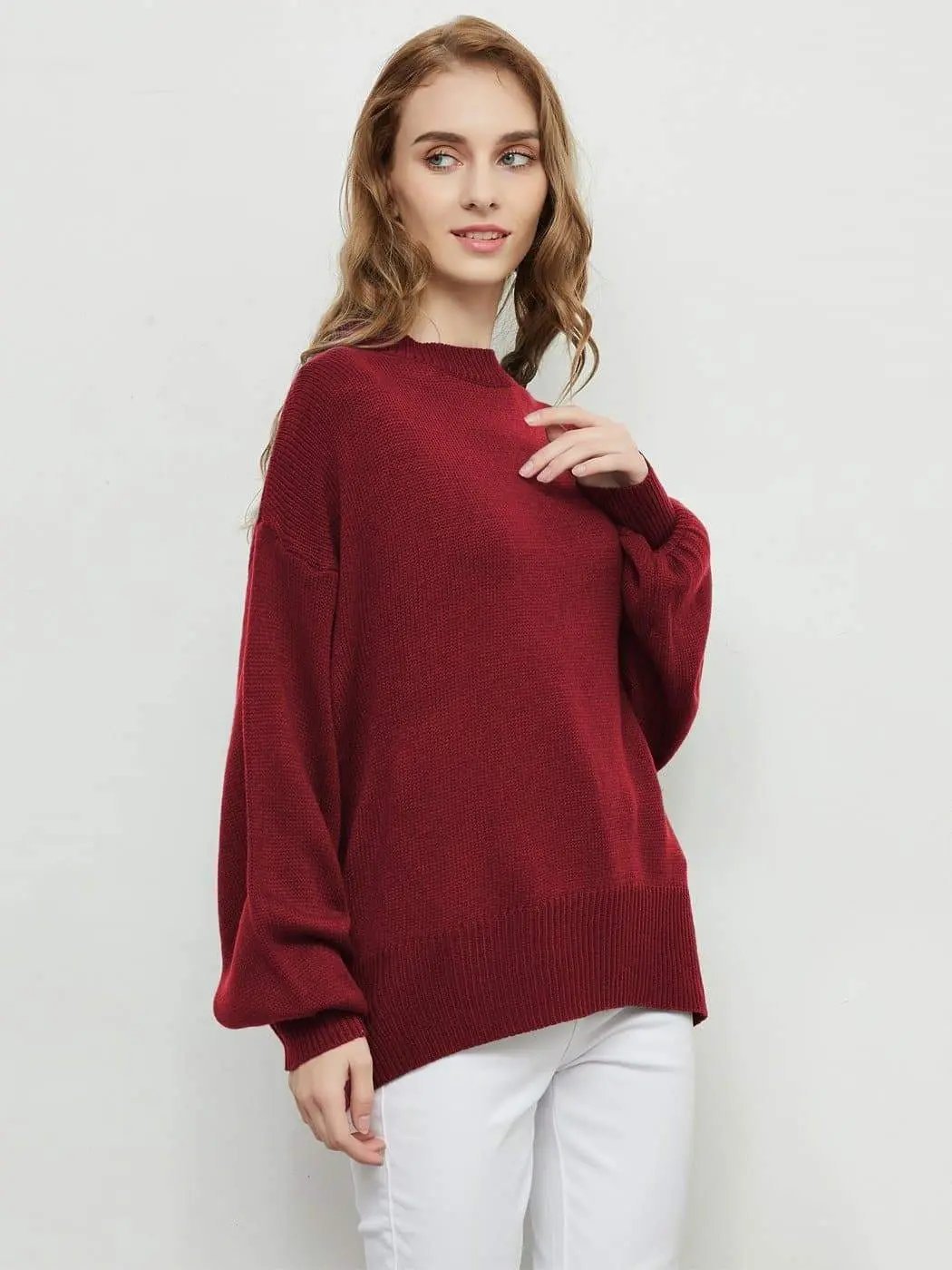 Love Tie Puffed Sleeve Sweater - Get it from Bo