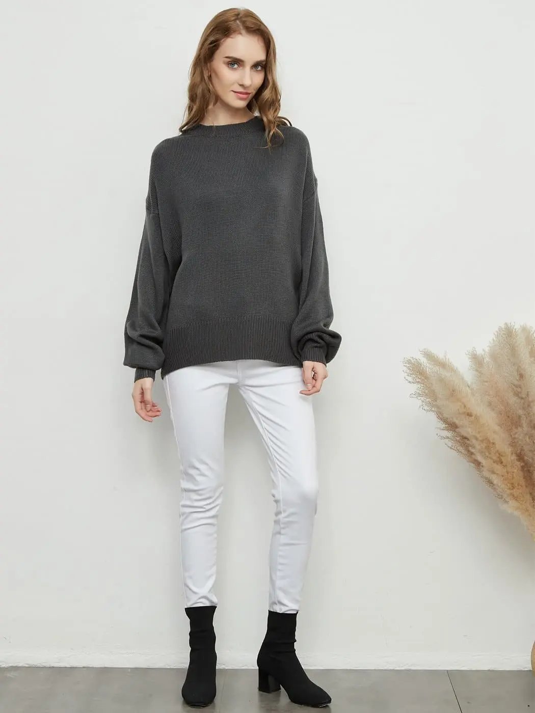 Love Tie Puffed Sleeve Sweater - Get it from Bo