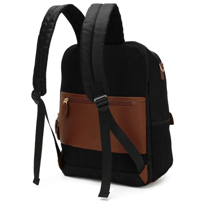 Luxe Journey 18L Twill and Vegan Leather Backpack - Get it from Bo