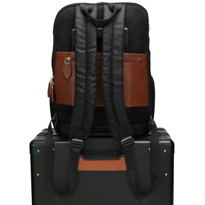Luxe Journey 18L Twill and Vegan Leather Backpack - Get it from Bo