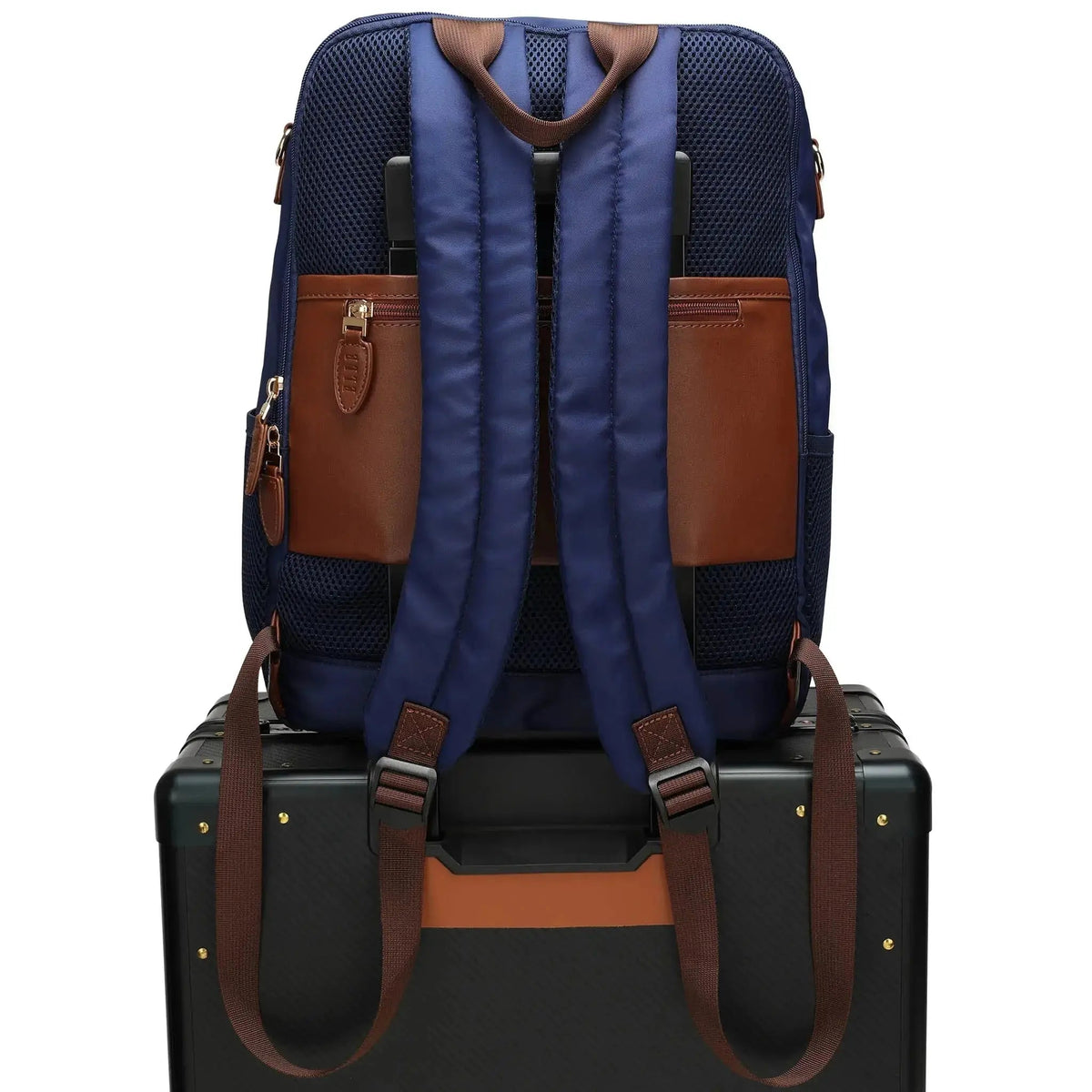 Luxe Journey 18L Twill and Vegan Leather Backpack - Get it from Bo