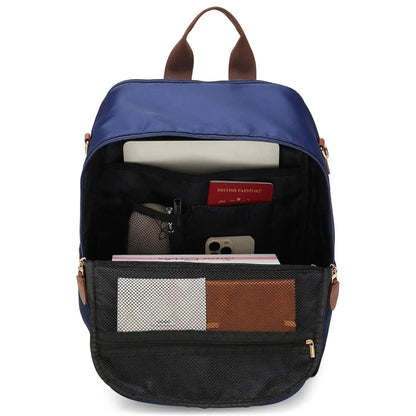 Luxe Journey 18L Twill and Vegan Leather Backpack - Get it from Bo