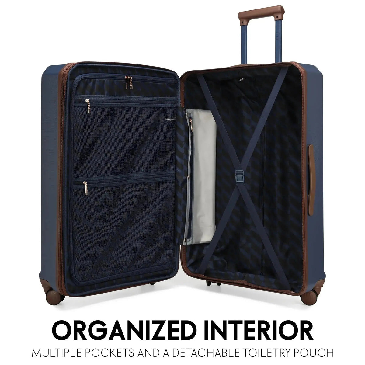 Luxe Journey 3 Piece Expandable Retro Luggage Set - Get it from Bo