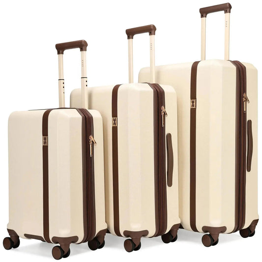 Luxe Journey 3 Piece Expandable Retro Luggage Set - Get it from Bo