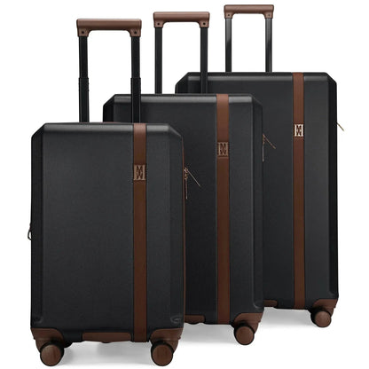 Luxe Journey 3 Piece Expandable Retro Luggage Set - Get it from Bo