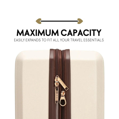 Luxe Journey 3 Piece Expandable Retro Luggage Set - Get it from Bo