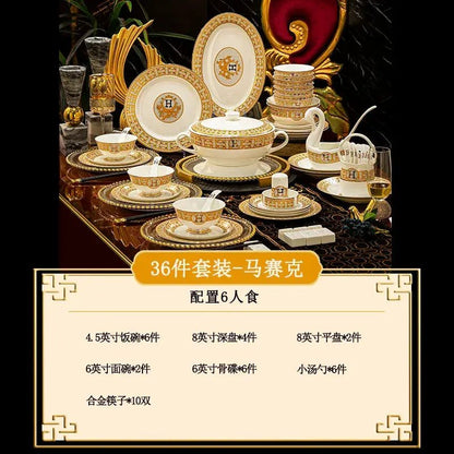 Luxury China Dinnerware Sets Fine Dining 36-70pc - Get it from Bo