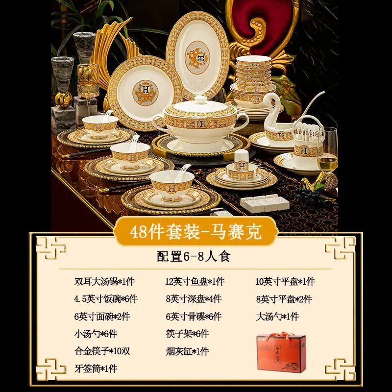 Luxury China Dinnerware Sets Fine Dining 36-70pc - Get it from Bo