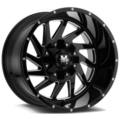 M12 Gloss Black Milled - Get it from Bo