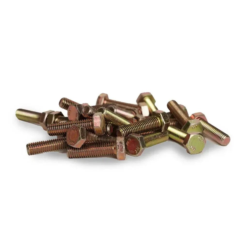 M8X25MM BOLTS 24 PIECES - YELLOW ZINC - Get it from Bo