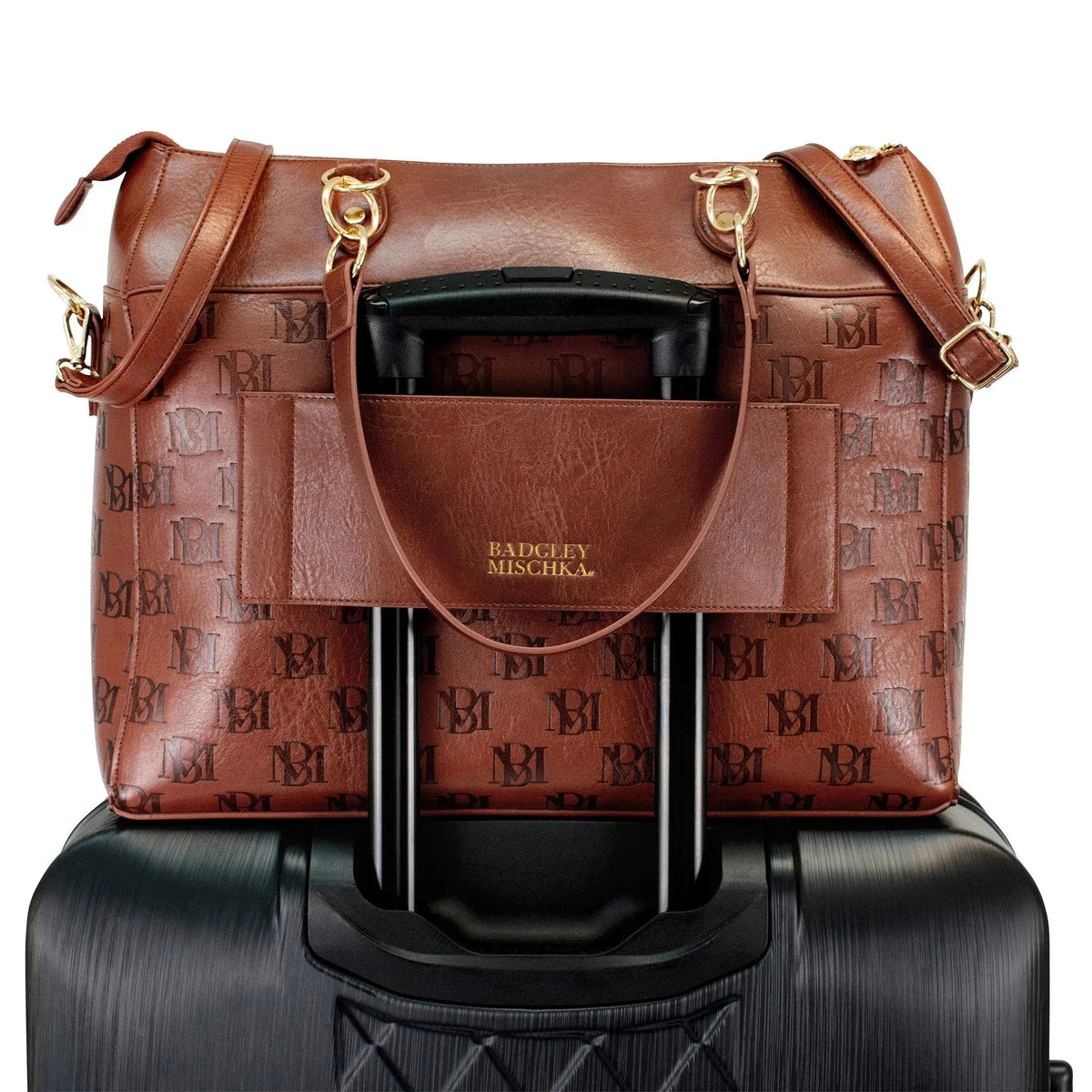 Madalyn Rustic Vegan Leather Weekender Tote Bag - Get it from Bo