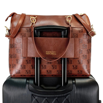 Madalyn Rustic Vegan Leather Weekender Tote Bag - Get it from Bo