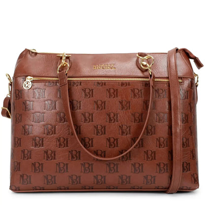 Madalyn Rustic Vegan Leather Weekender Tote Bag - Get it from Bo