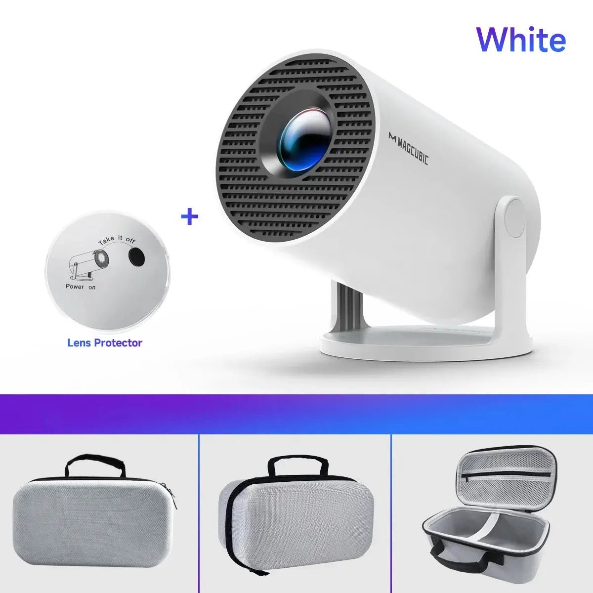Magcubic 8K Wifi6 Projector 290ANSI Android 14 Dual WIFI Allwinner H726 BT5.4 1280*720P Home Cinema Outdoor Portable HY300 Pro + - Get it from Bo