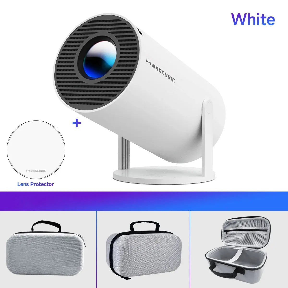 Magcubic 8K Wifi6 Projector 290ANSI Android 14 Dual WIFI Allwinner H726 BT5.4 1280*720P Home Cinema Outdoor Portable HY300 Pro + - Get it from Bo