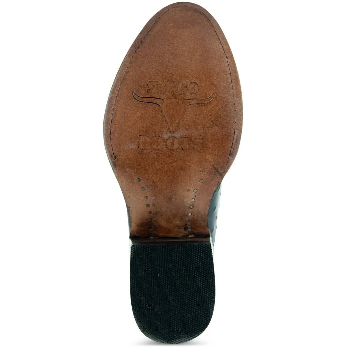 Men's Black Ostrich Print Cowboy Boots (H7002) - Get it from Bo