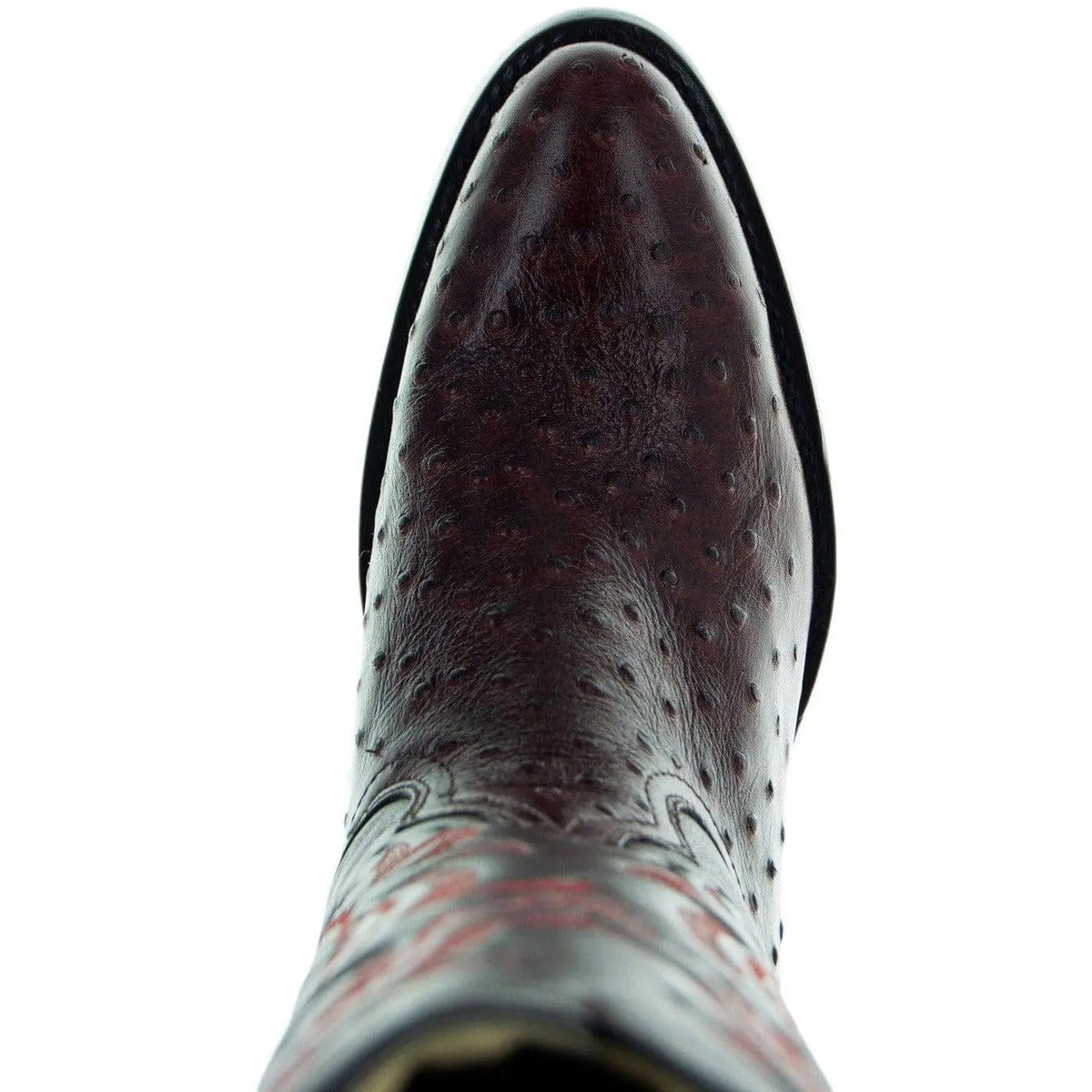 Men's Brown Ostrich Print Cowboy Boots (H7002) - Get it from Bo