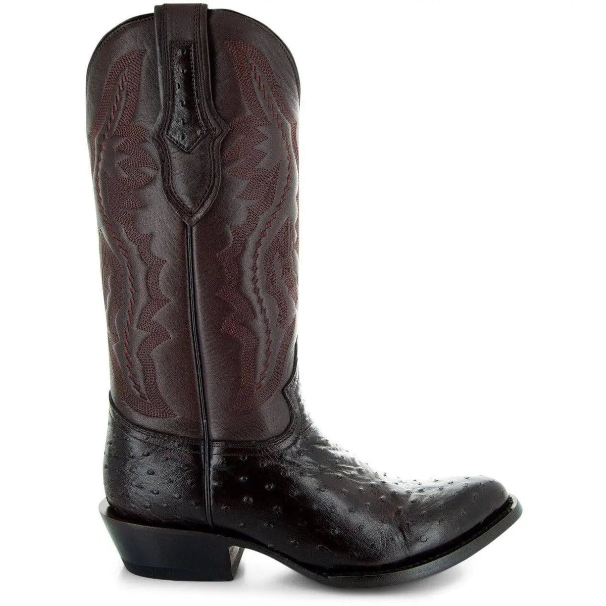 Men's Brown Ostrich Print Cowboy Boots (H7002) - Get it from Bo