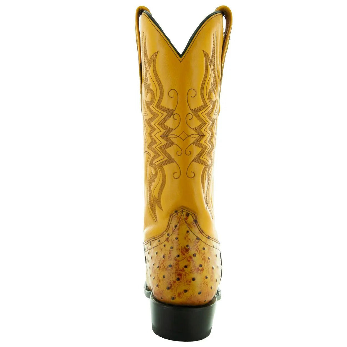 Men's Mantequilla Ostrich Print Cowboy Boots (H7002) - Get it from Bo