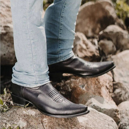 Men's Snip Toe Cowboy Boots Black (H50030) | Soto Boots - Get it from Bo