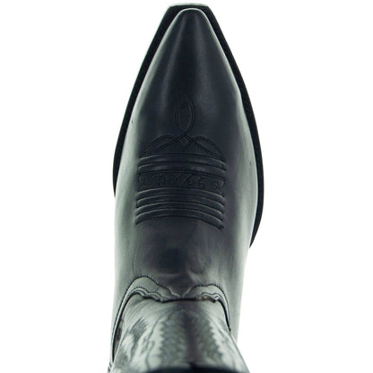 Men's Snip Toe Cowboy Boots Black (H50030) | Soto Boots - Get it from Bo