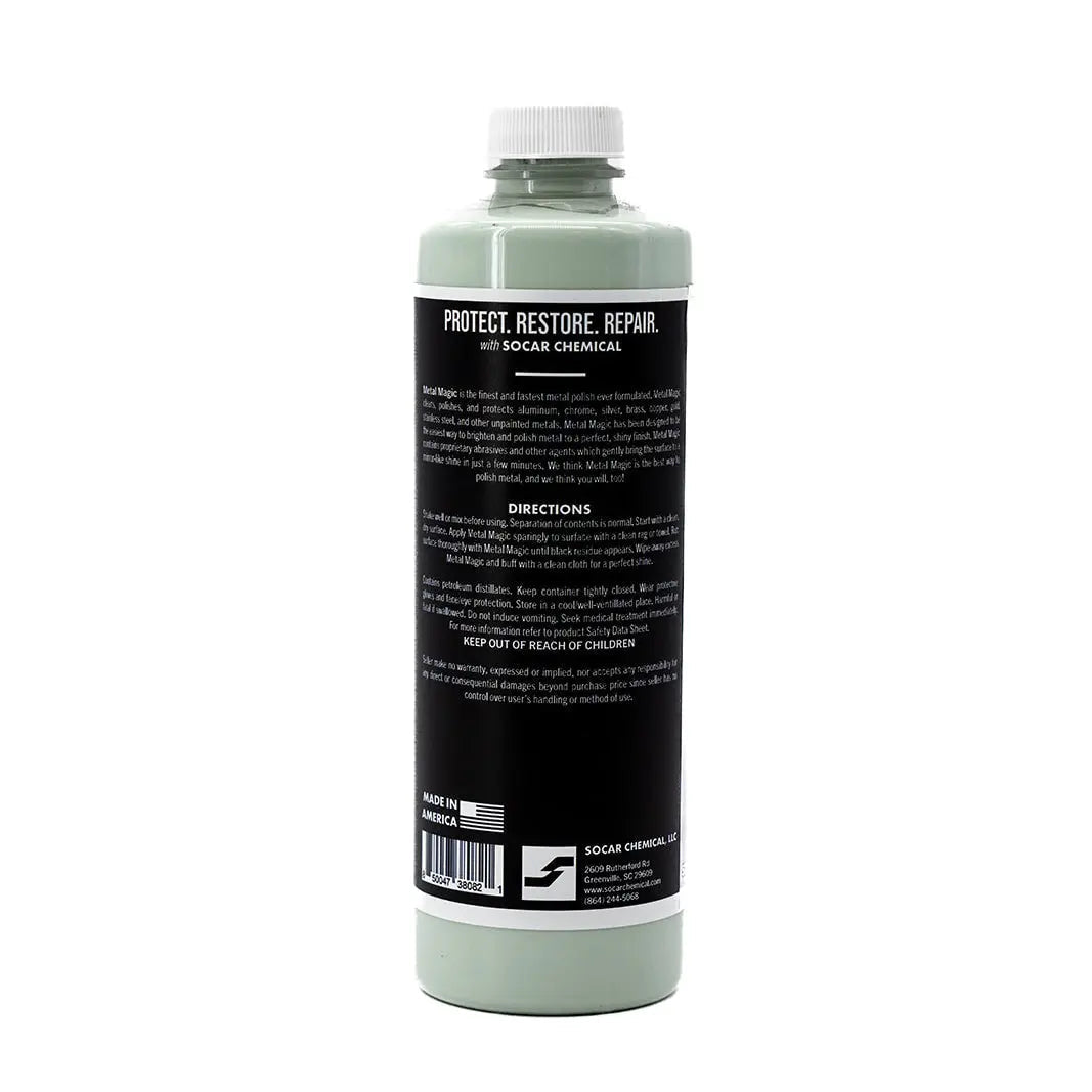 Metal Magic Metal Polish (use by hand or with machine) - Get it from Bo