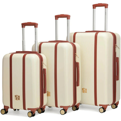 Mia 3 Piece Expandable Retro Luggage Set - Get it from Bo