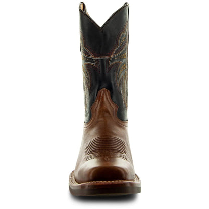 Miel Square Toe Leather Cowboy Boots H4002 - Get it from Bo