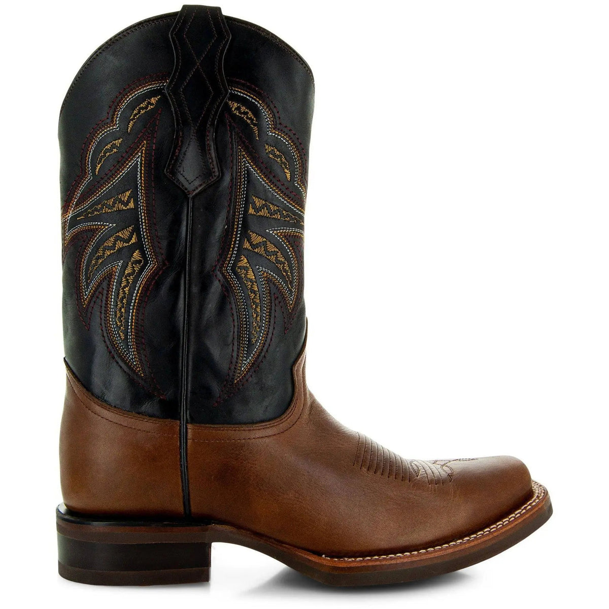 Miel Square Toe Leather Cowboy Boots H4002 - Get it from Bo