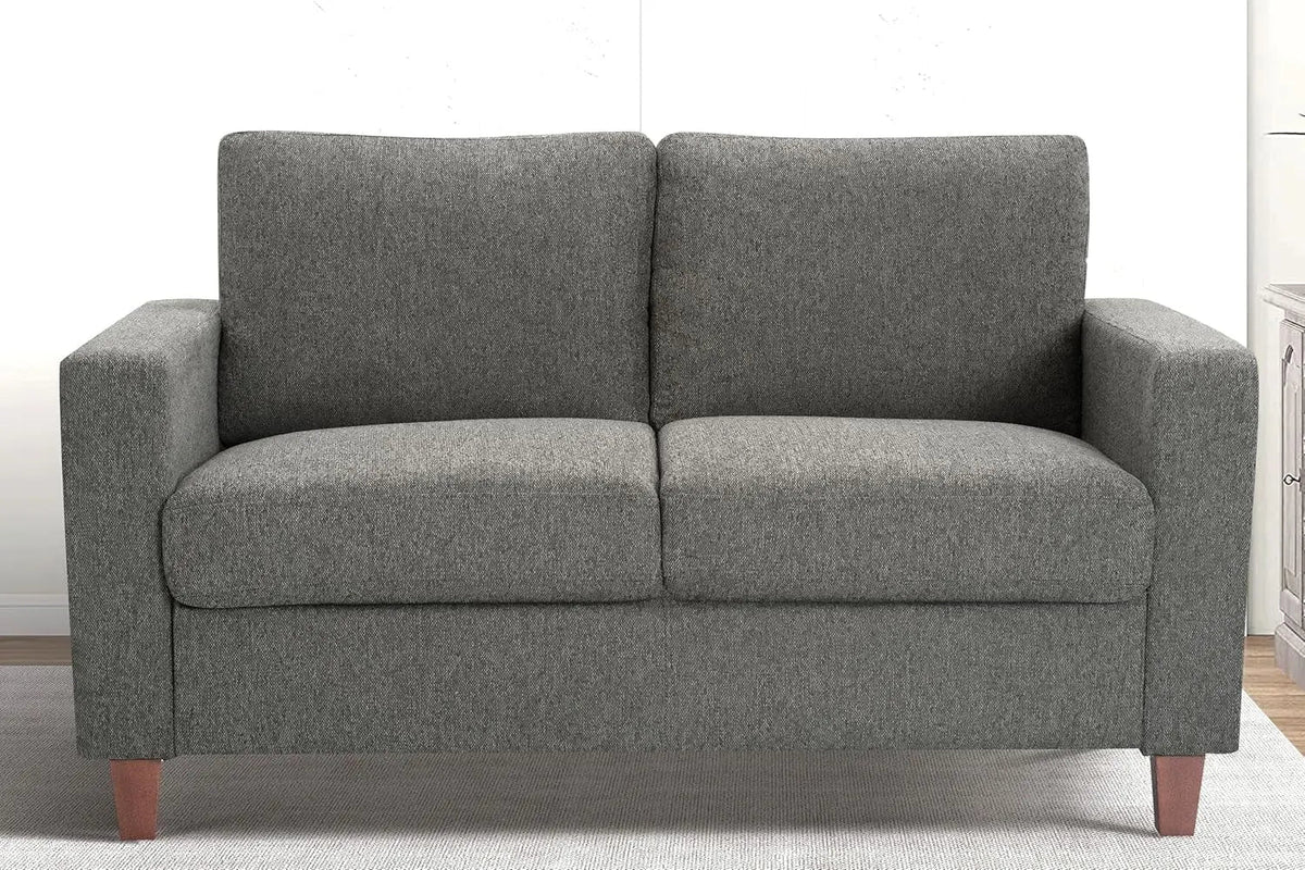 Miles 2 Piece Couch And Loveseat Set With Reversible Pillows Grey - Get it from Bo