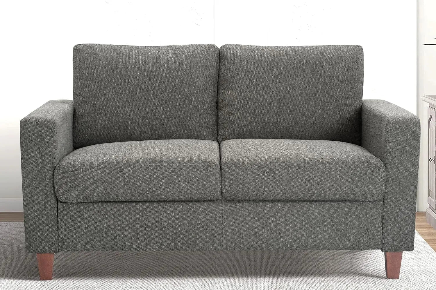 Miles 2 Piece Couch And Loveseat Set With Reversible Pillows Grey - Get it from Bo